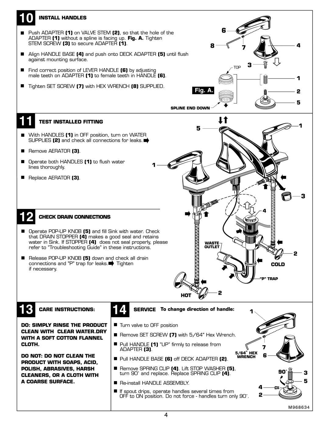 American Standard 7005.801 manual 