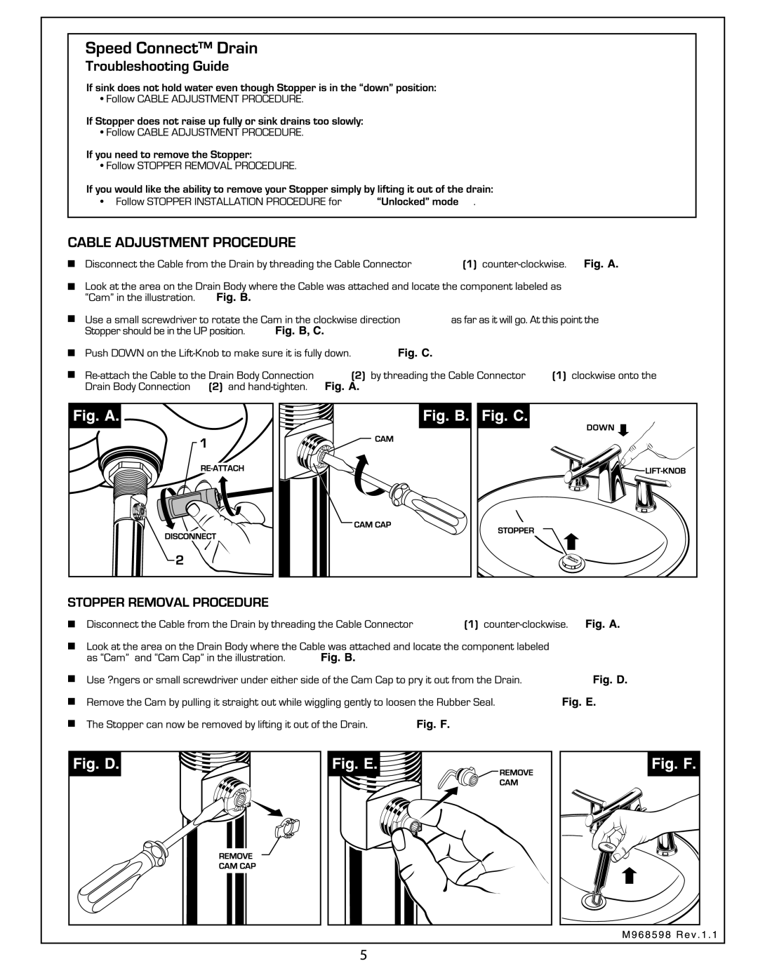 American Standard 7010.801 manual 