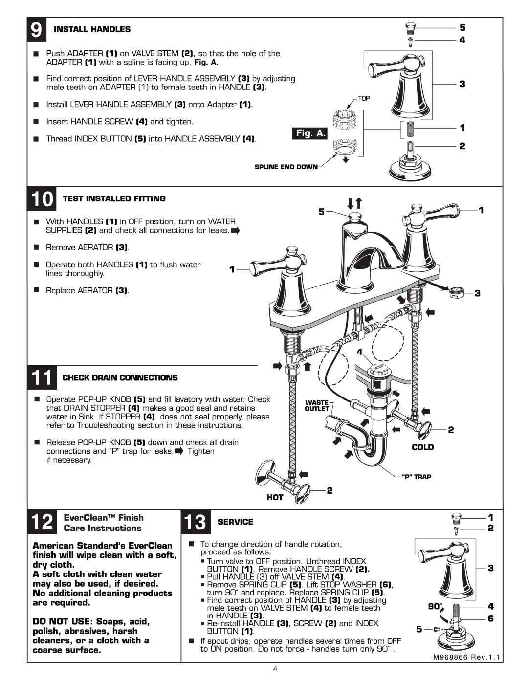 American Standard 7028 manual 