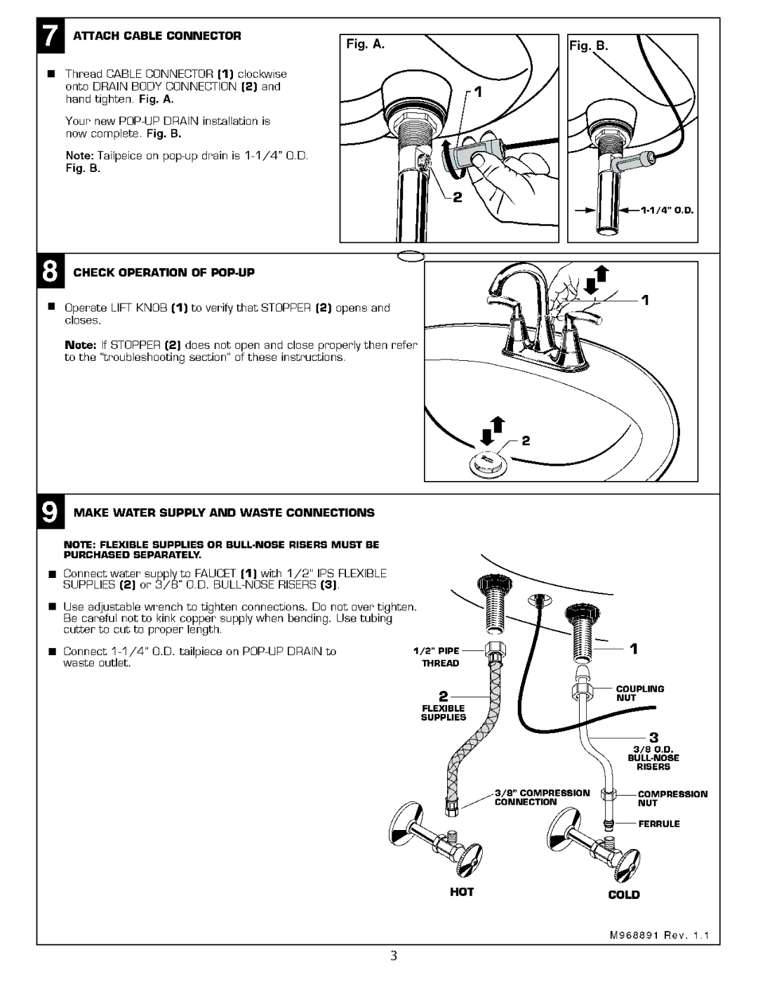 American Standard 7038.201 manual 