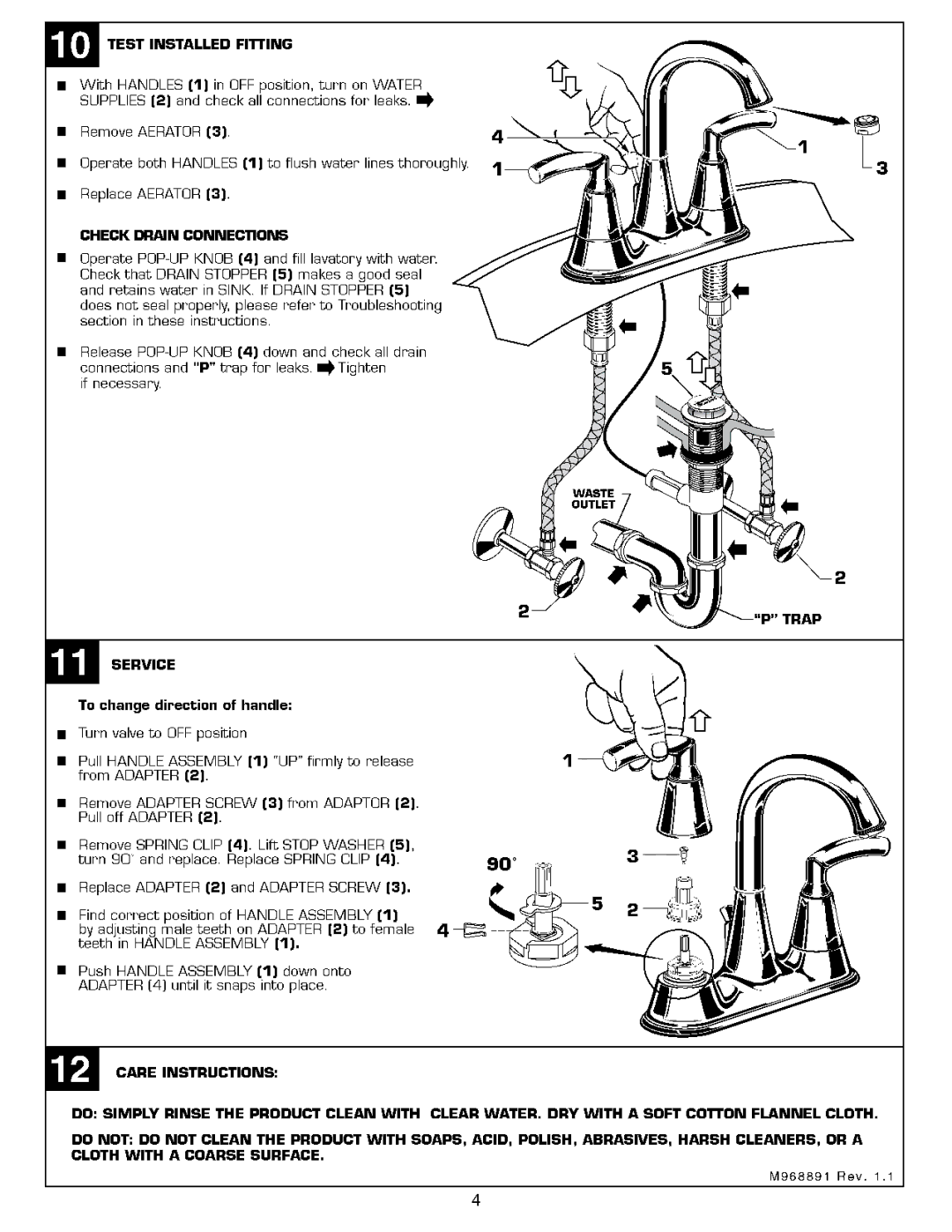 American Standard 7038.201 manual 