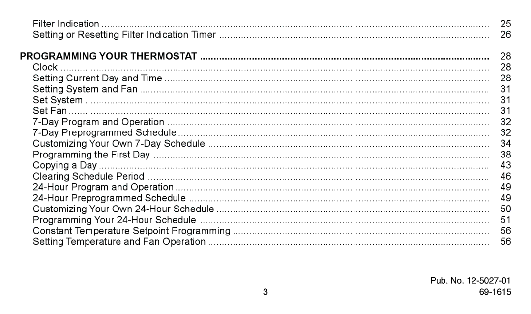 American Standard ASYSTAT302C, ASYSTAT300C manual Clock Setting Current Day and Time Setting System and Fan 