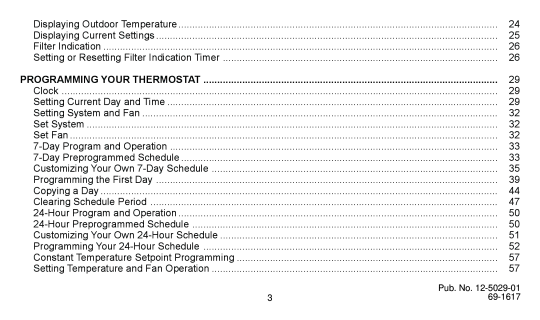 American Standard ASYSTAT500C manual Programming Your Thermostat 