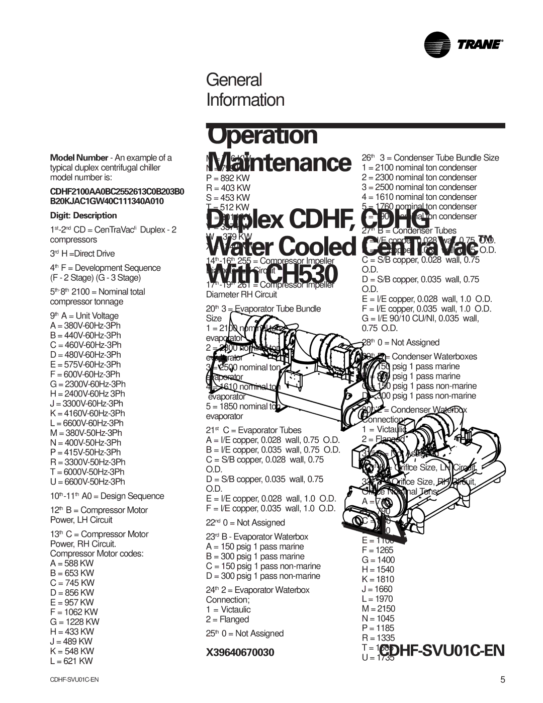 American Standard CH530 manual General Information 