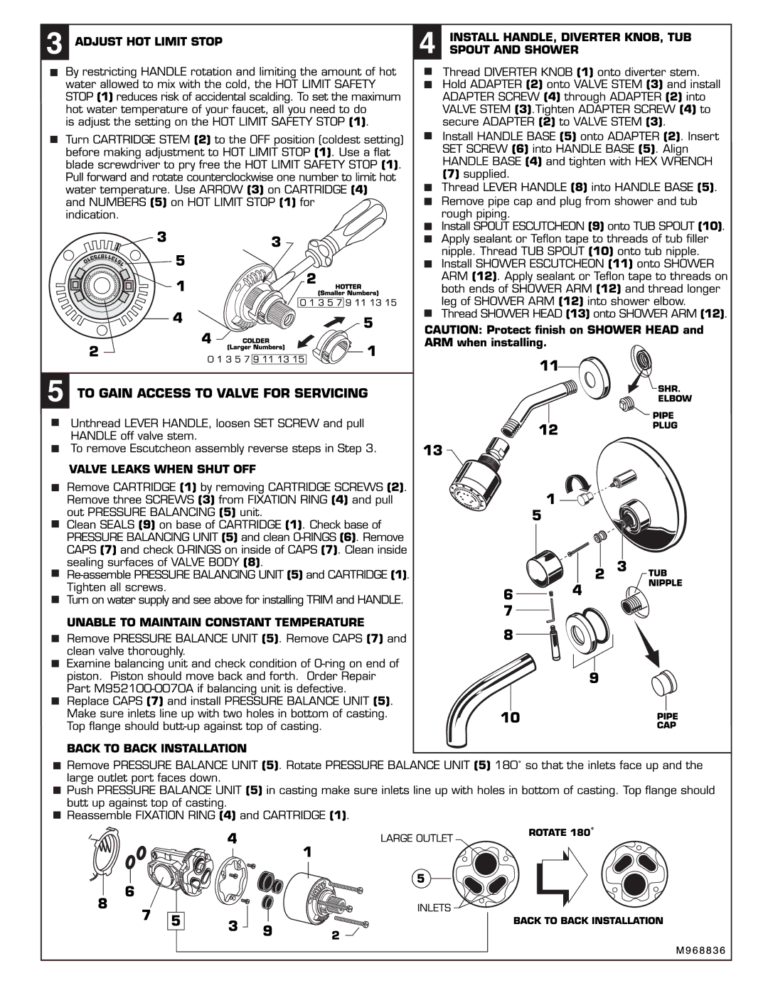 American Standard T064.60X manual 