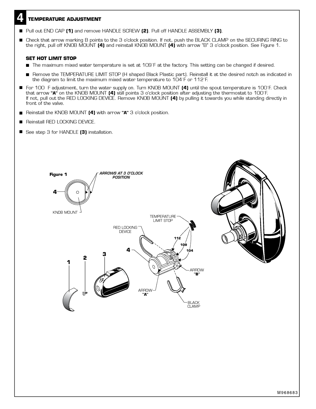 American Standard T203.740 manual 