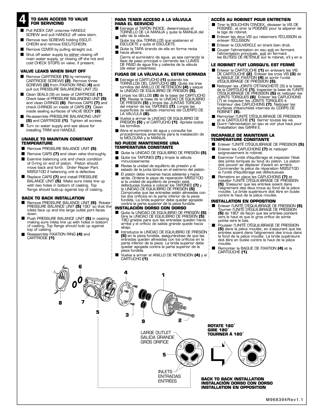 American Standard T254.7XX Series, T211.7XX Series, T212.7XX Series, T215.7XX Series manual 