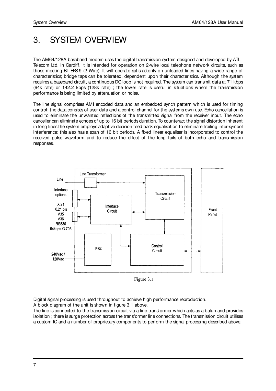 American Telecom AM64/128A manual System Overview 