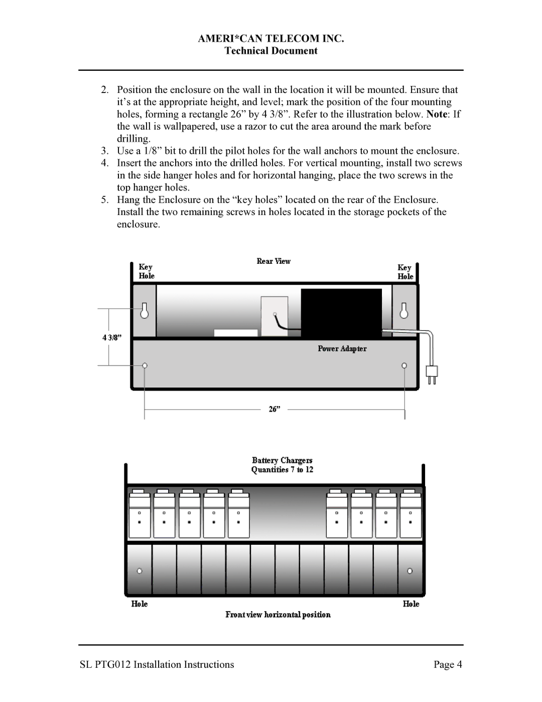 American Telecom SL PTG012 manual AMERI*CAN Telecom INC 