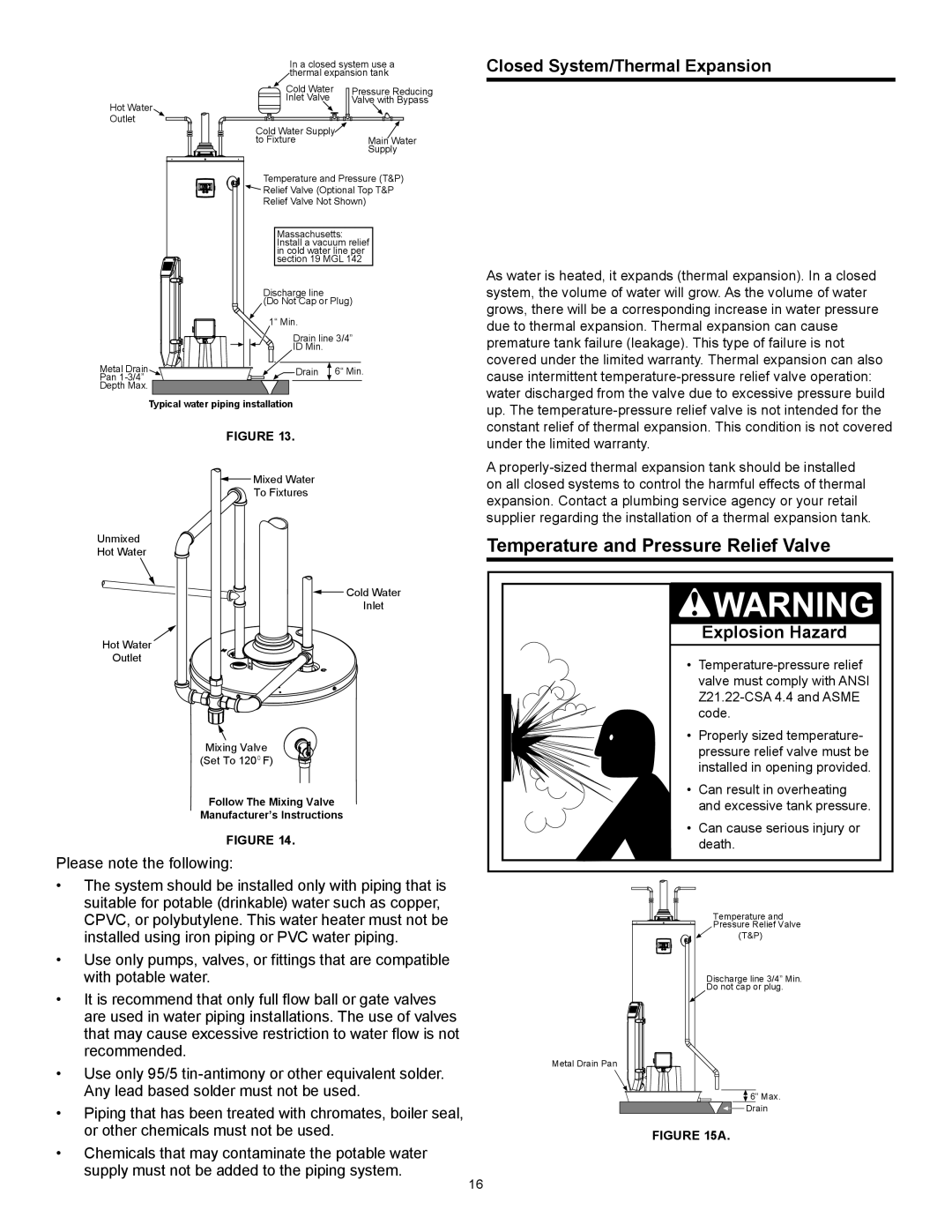 American Water Heater 317994-002 Temperature and Pressure Relief Valve, Closed System/Thermal Expansion 