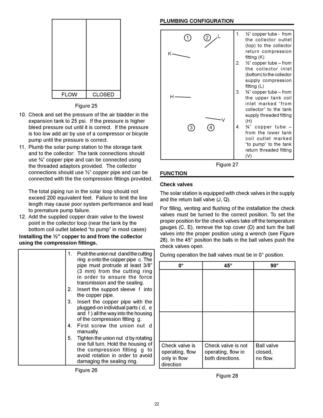 American Water Heater 318281-000 instruction manual Plumbing Configuration, Function, Check valves 