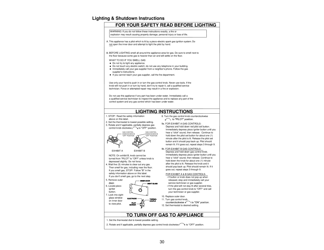 American Water Heater DIRECT VENT GAS WATER HEATER For Your Safety Read Before Lighting, Lighting Instructions 