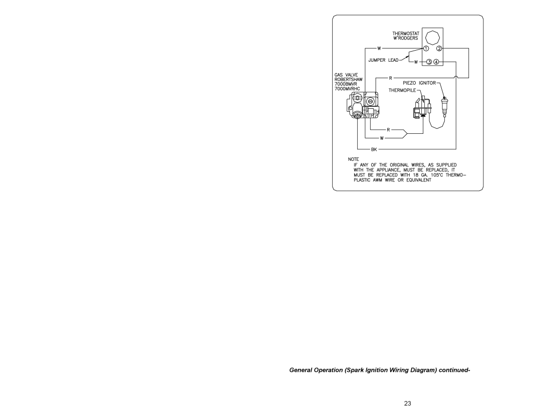 American Water Heater GAS-FIRED COMMERCIAL WATER HEATER instruction manual General Operation Spark Ignition Wiring Diagram 