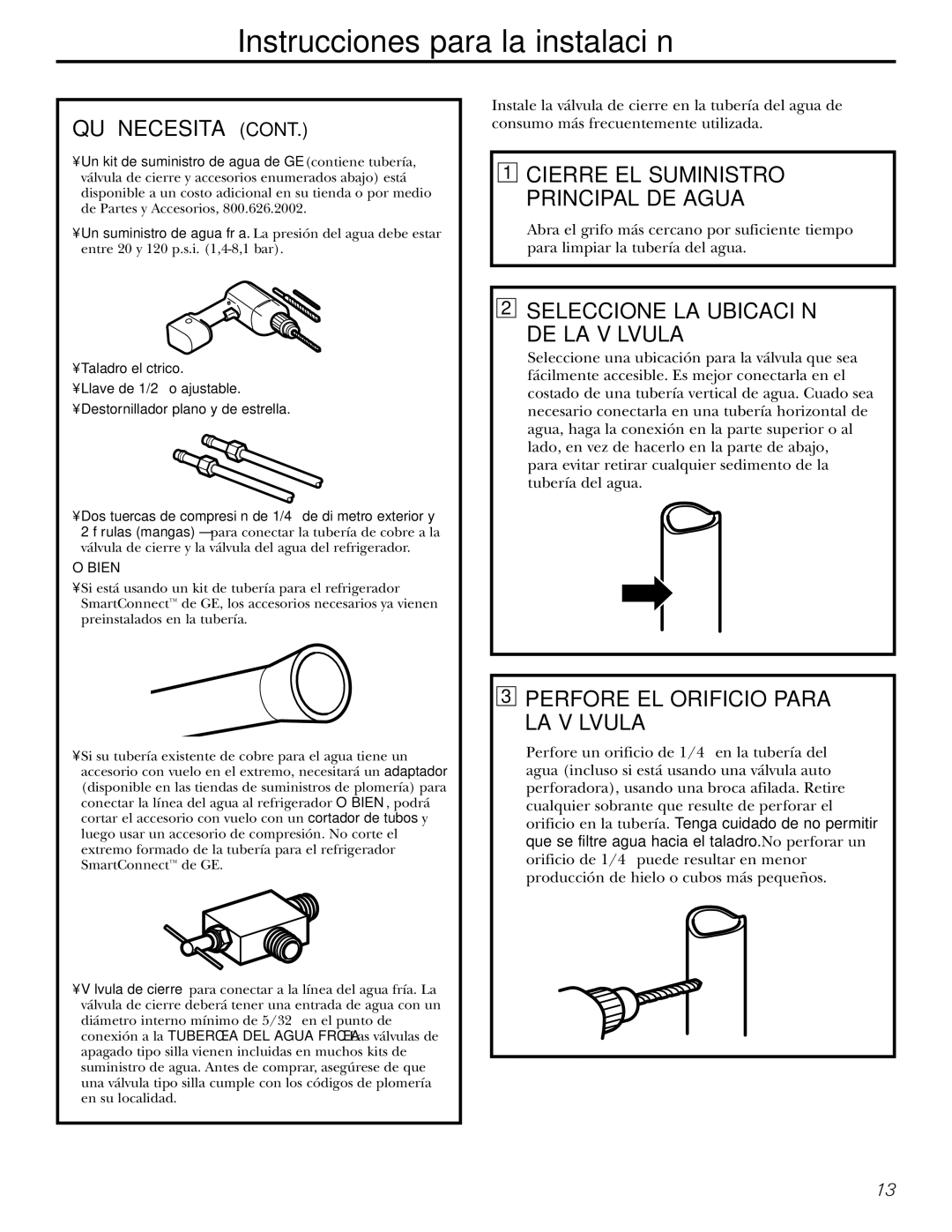 Americana Appliances 15 Seleccione LA Ubicación DE LA Válvula, Perfore EL Orificio Para LA Válvula 