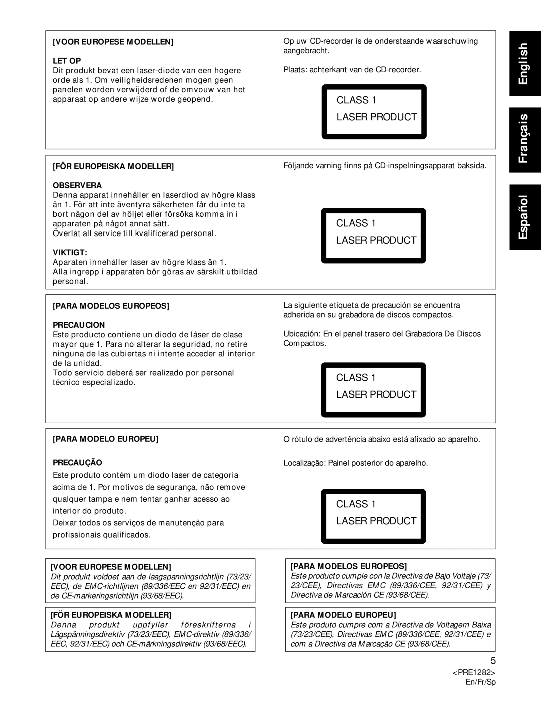 Americana Appliances CDR-850 manual Español 