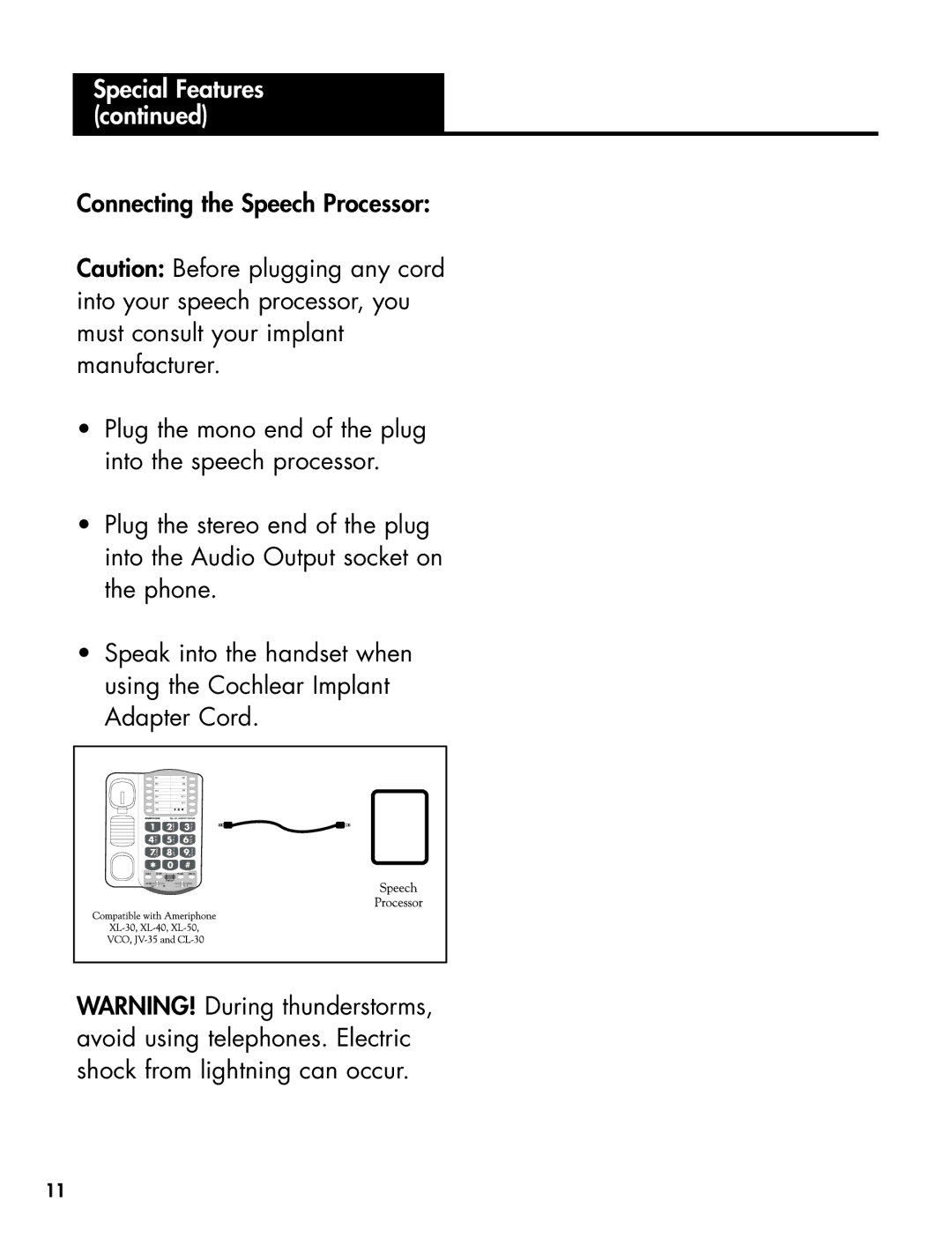 Ameriphone 30 manual 7P RS 9W YZ 