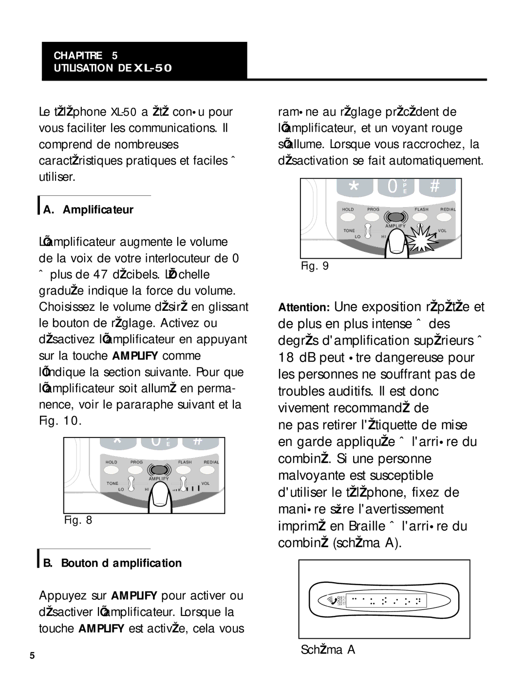 Ameriphone 50 manual Schéma a 