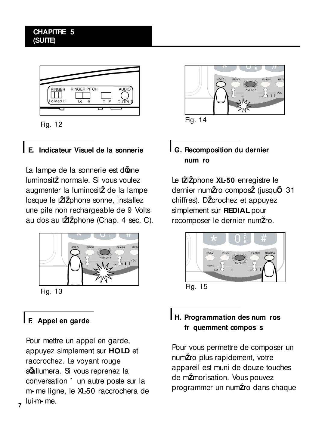 Ameriphone 50 manual Ringer Pitch Audio 