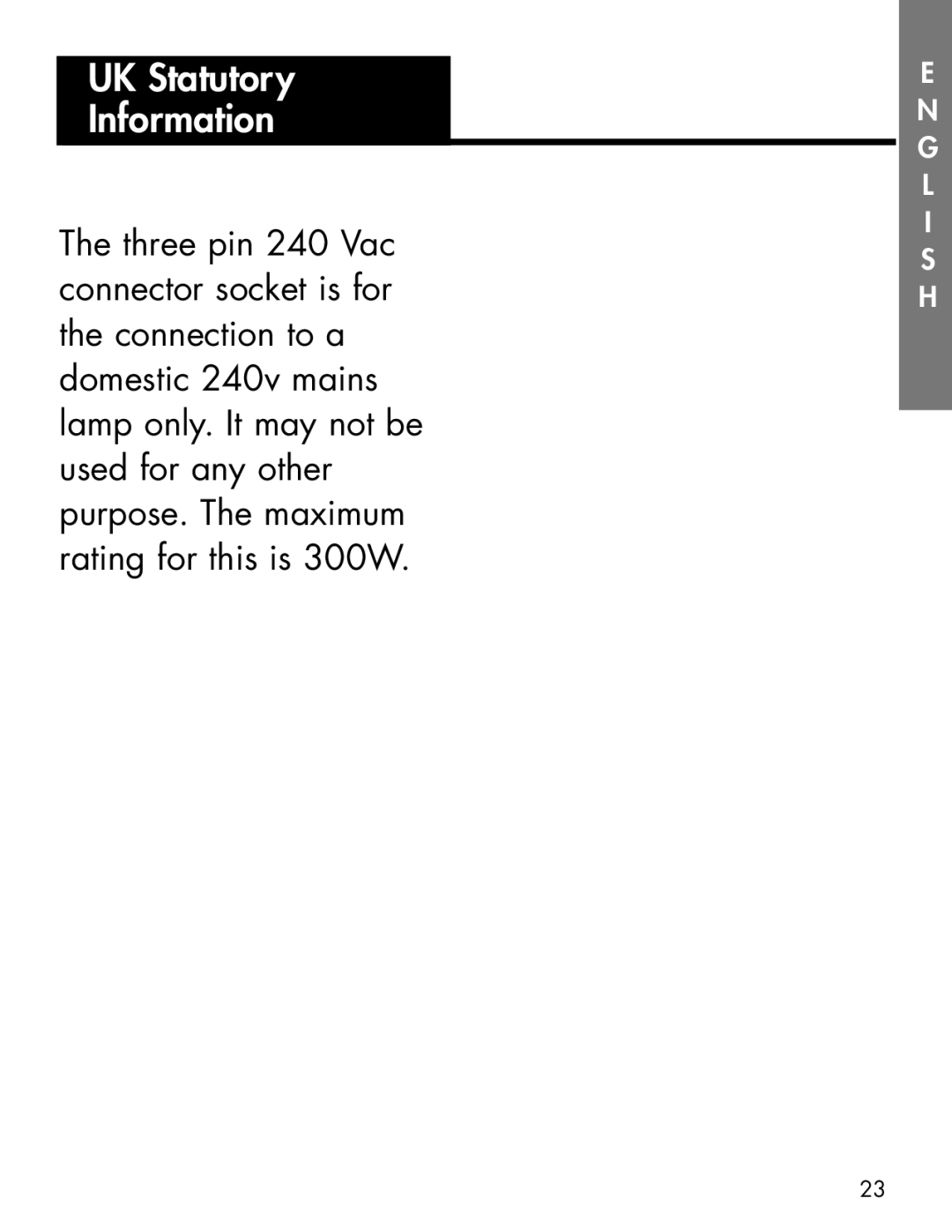 Ameriphone AM-RX2 manual UK Statutory Information 