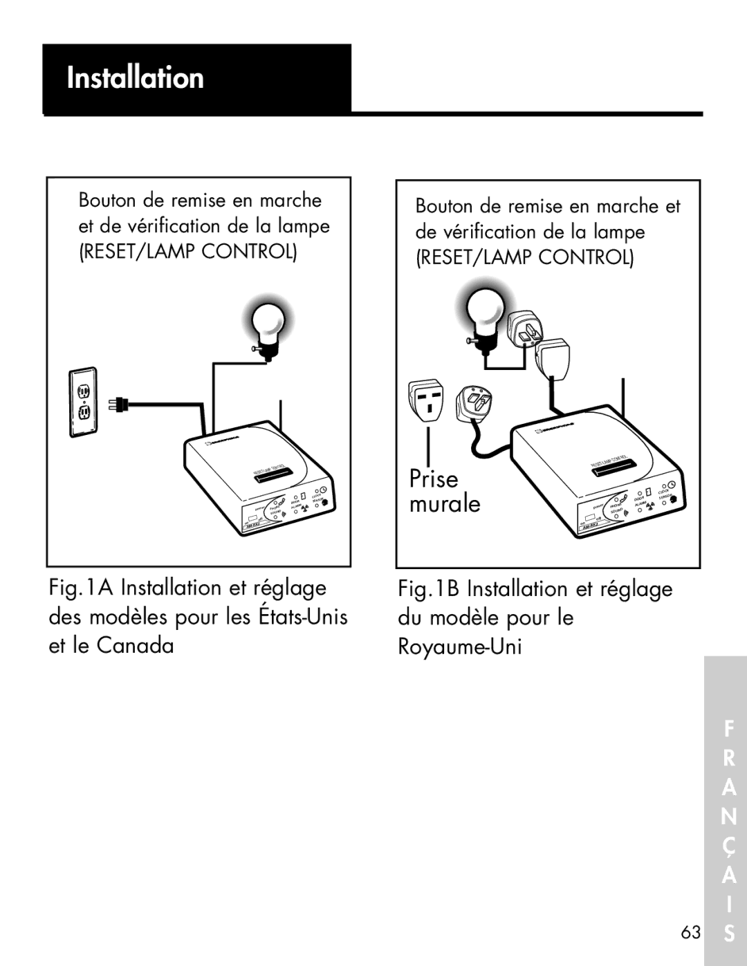 Ameriphone AM-RX2 manual Prise 