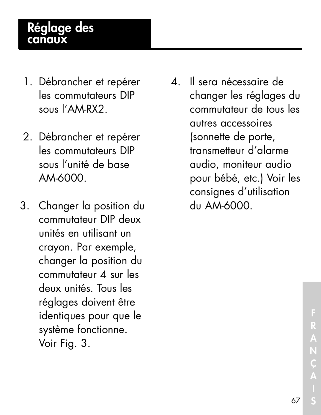 Ameriphone AM-RX2 manual 67 S 