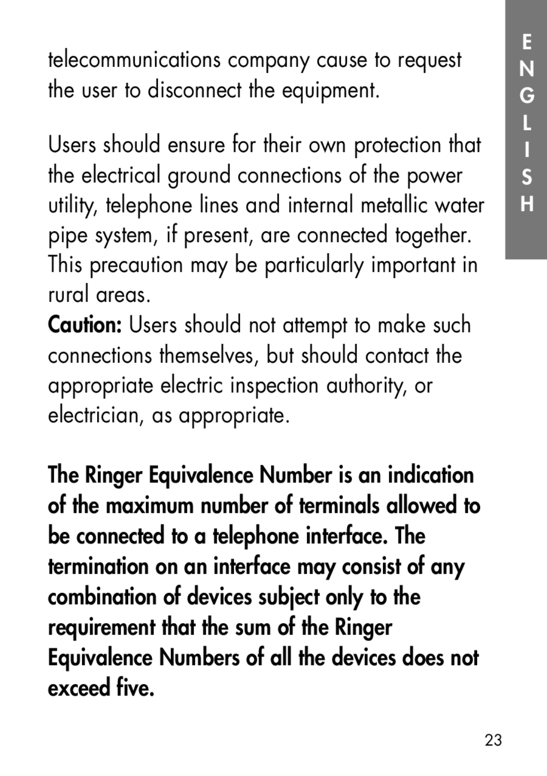 Ameriphone CA-200 manual User to disconnect the equipment, Rural areas, Be connected to a telephone interface, Exceed five 