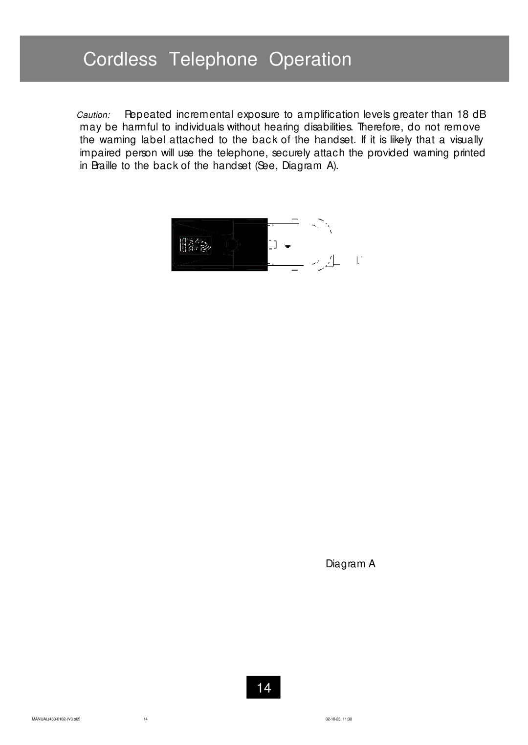 Ameriphone CL-40 operating instructions Diagram a 