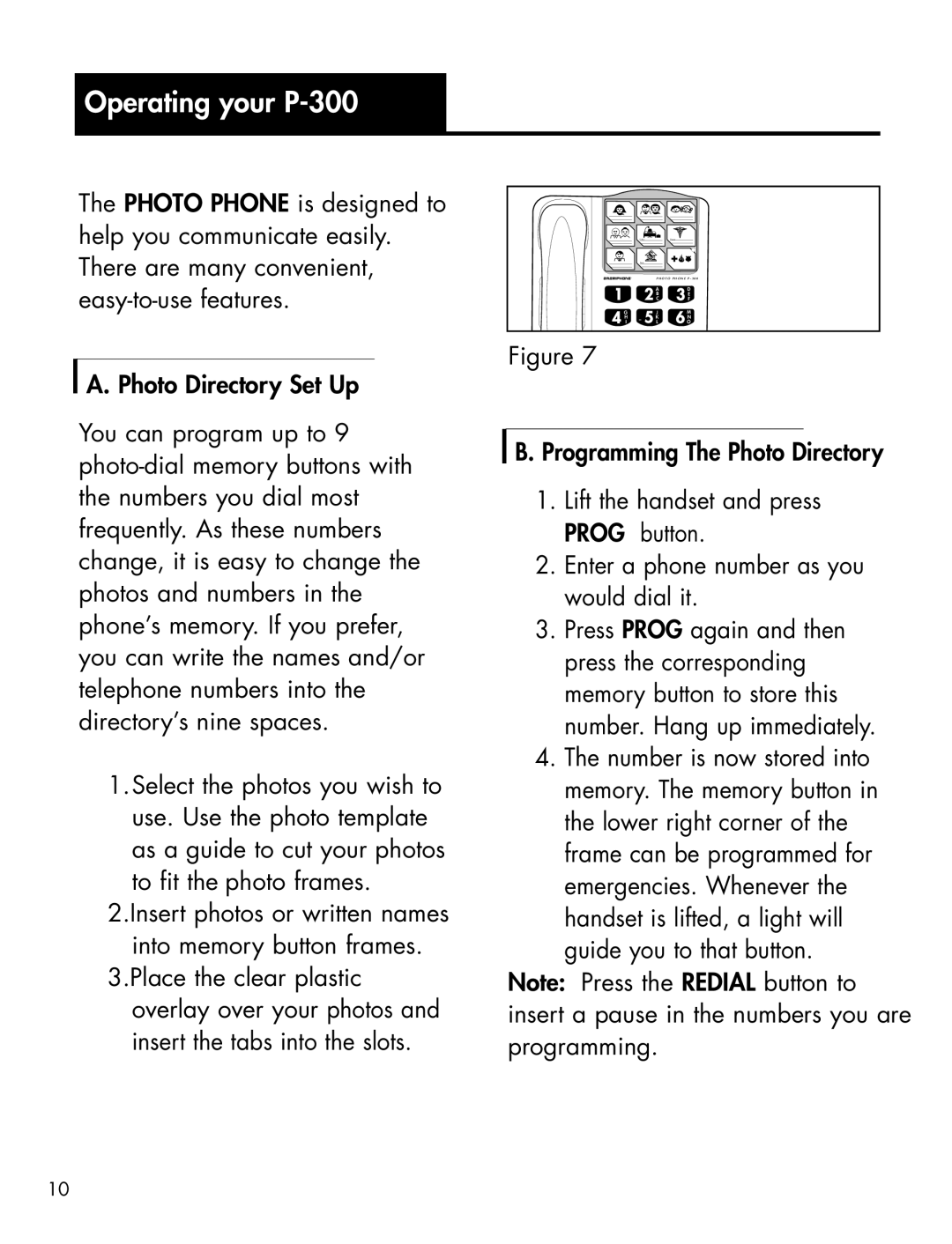 Ameriphone manual Operating your P-300 