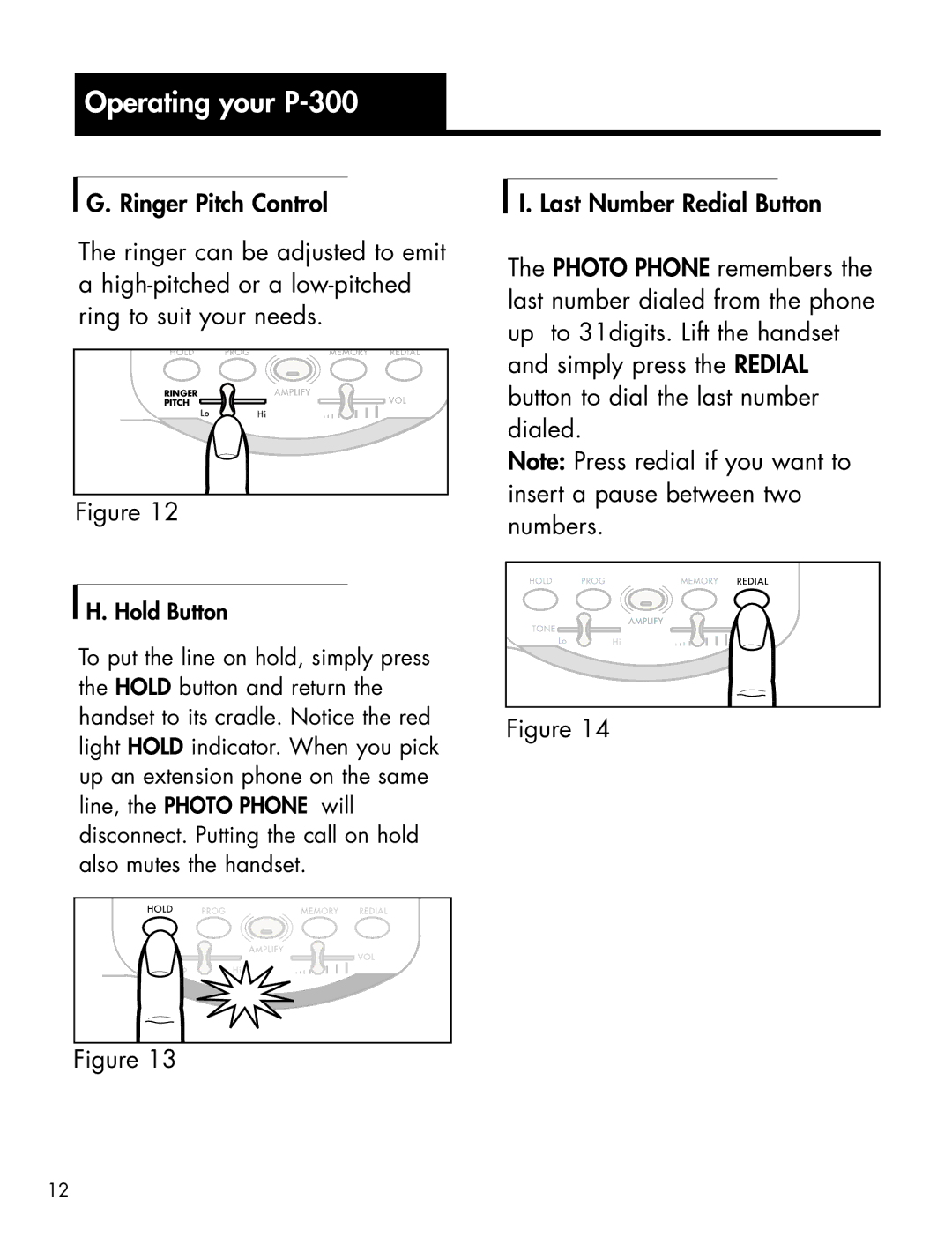 Ameriphone P-300 manual Ringer Pitch 