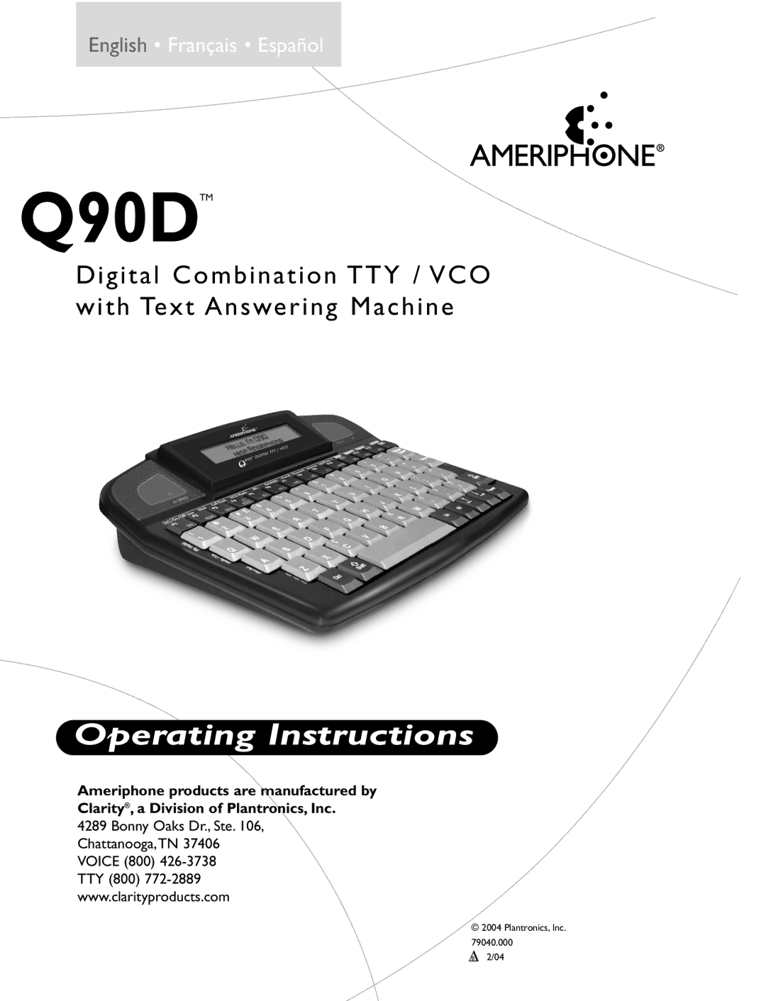 Ameriphone operating instructions Q90DTM 