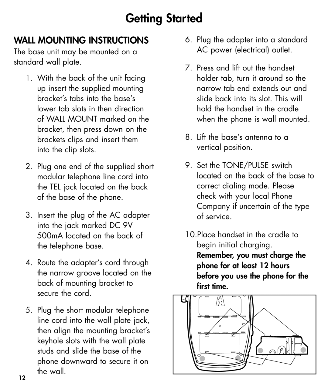 Ameriphone W425 manual Wall Mounting Instructions 