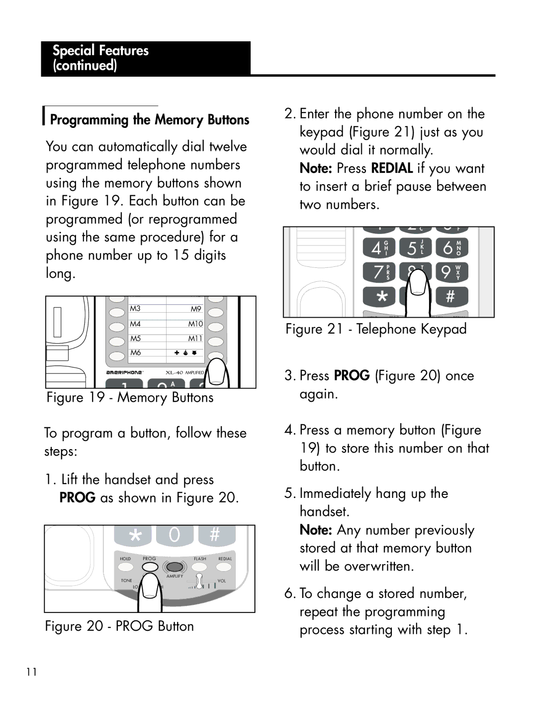 Ameriphone XLXL-40 manual 2C 3F 