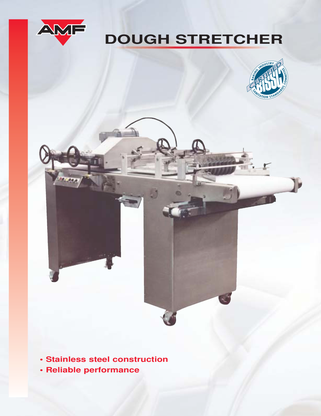 AMF Dough Stretcher manual Stainless steel construction, Reliable performance 