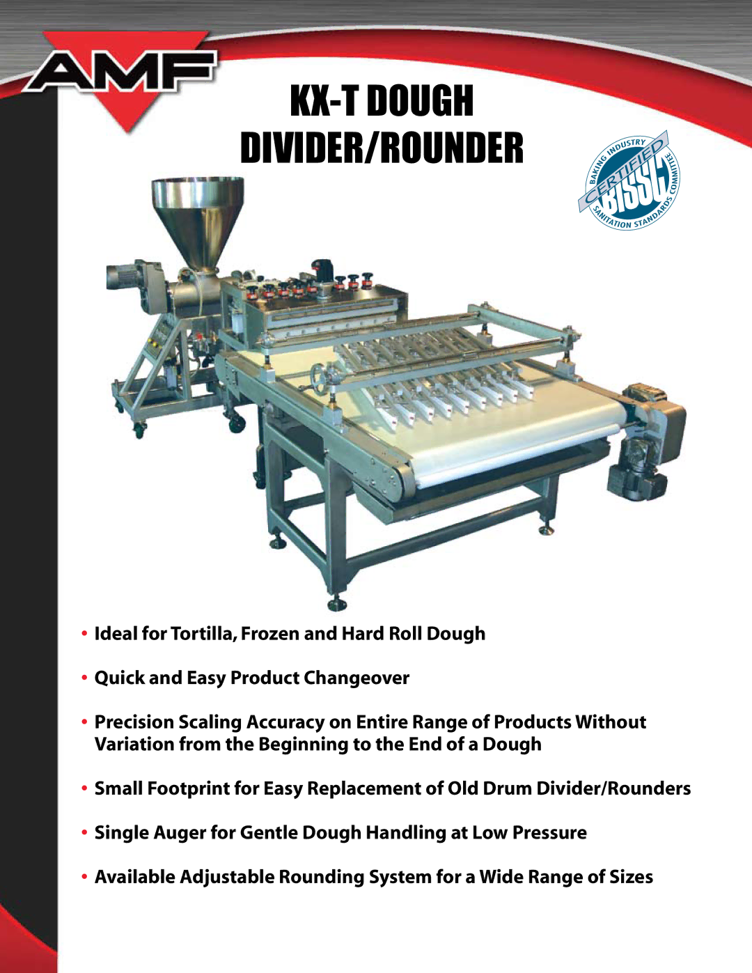 AMF manual KX-T Dough DIVIDER/ROUNDER 