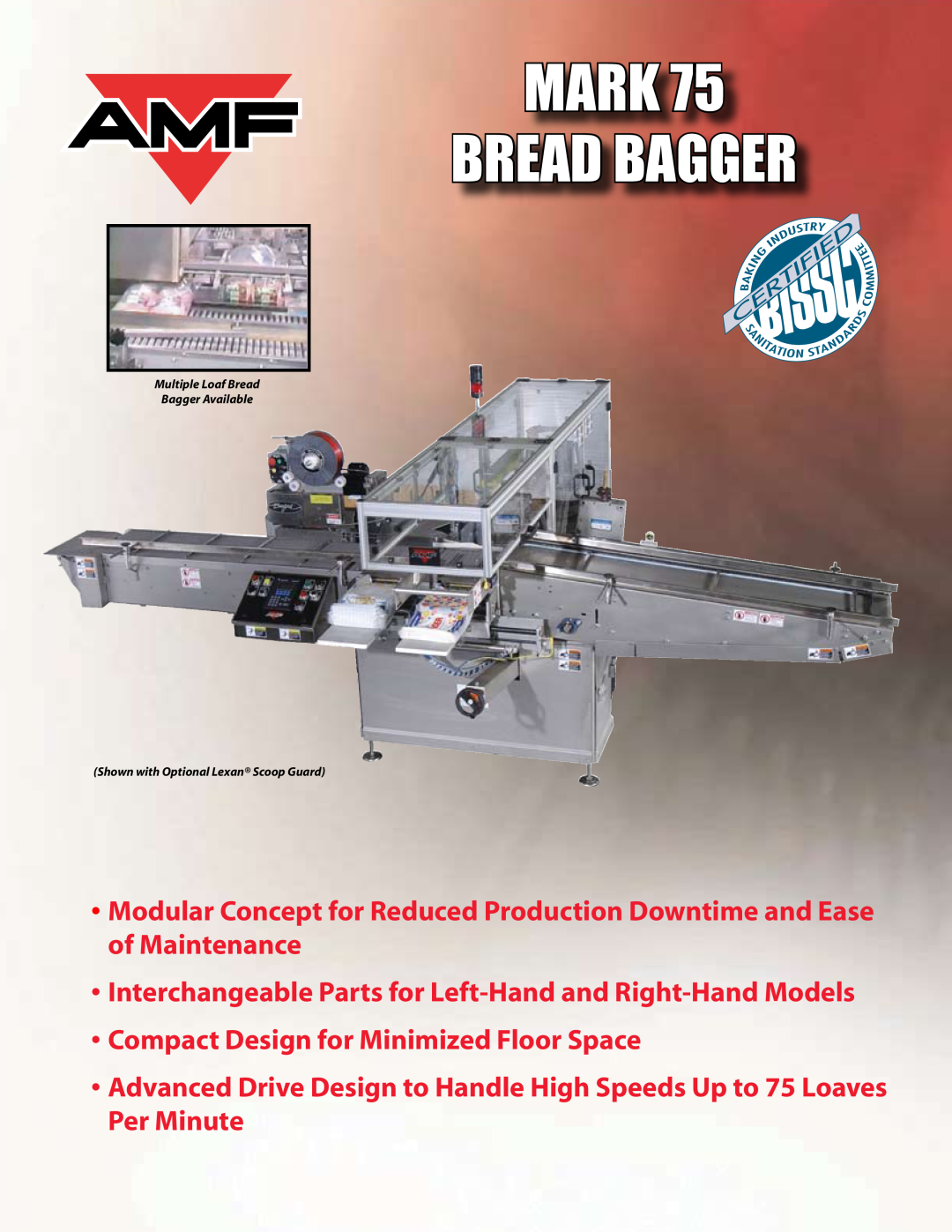 AMF Mark 75 manual Mark Bread Bagger 