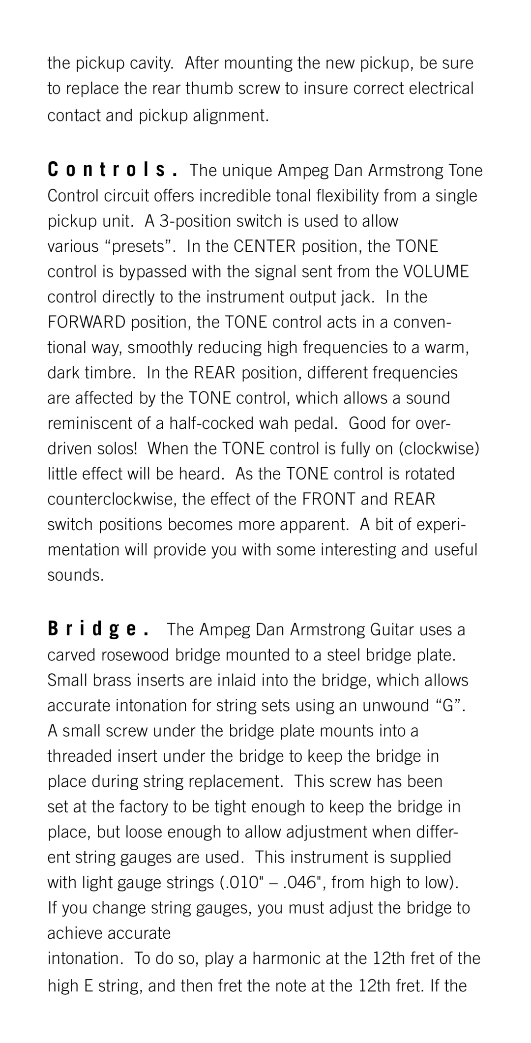 Ampeg ADA6 owner manual 