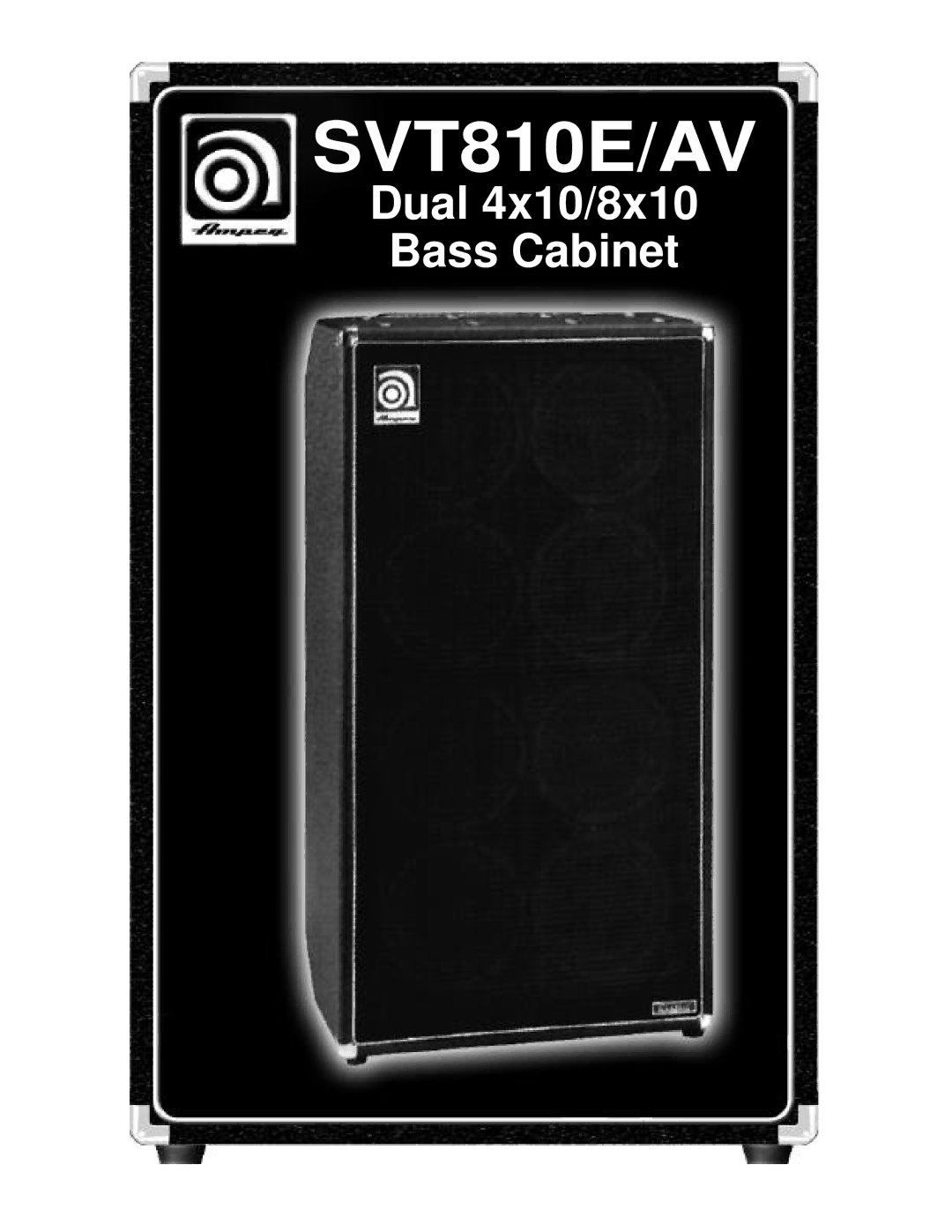 Ampeg SVT810E/AV manual 