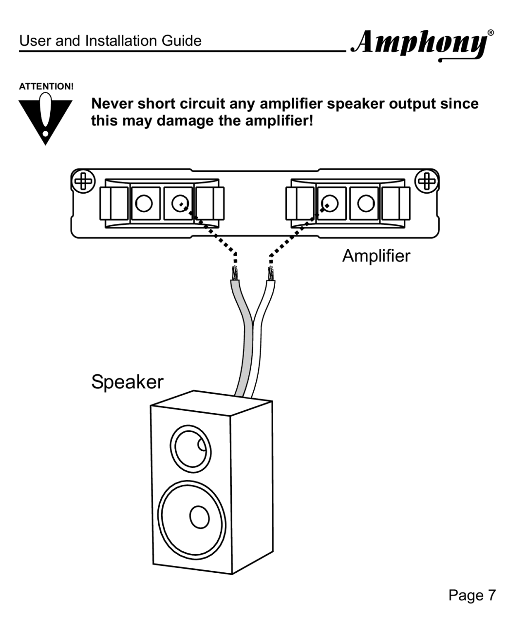 Amphony 100 manual Speaker 