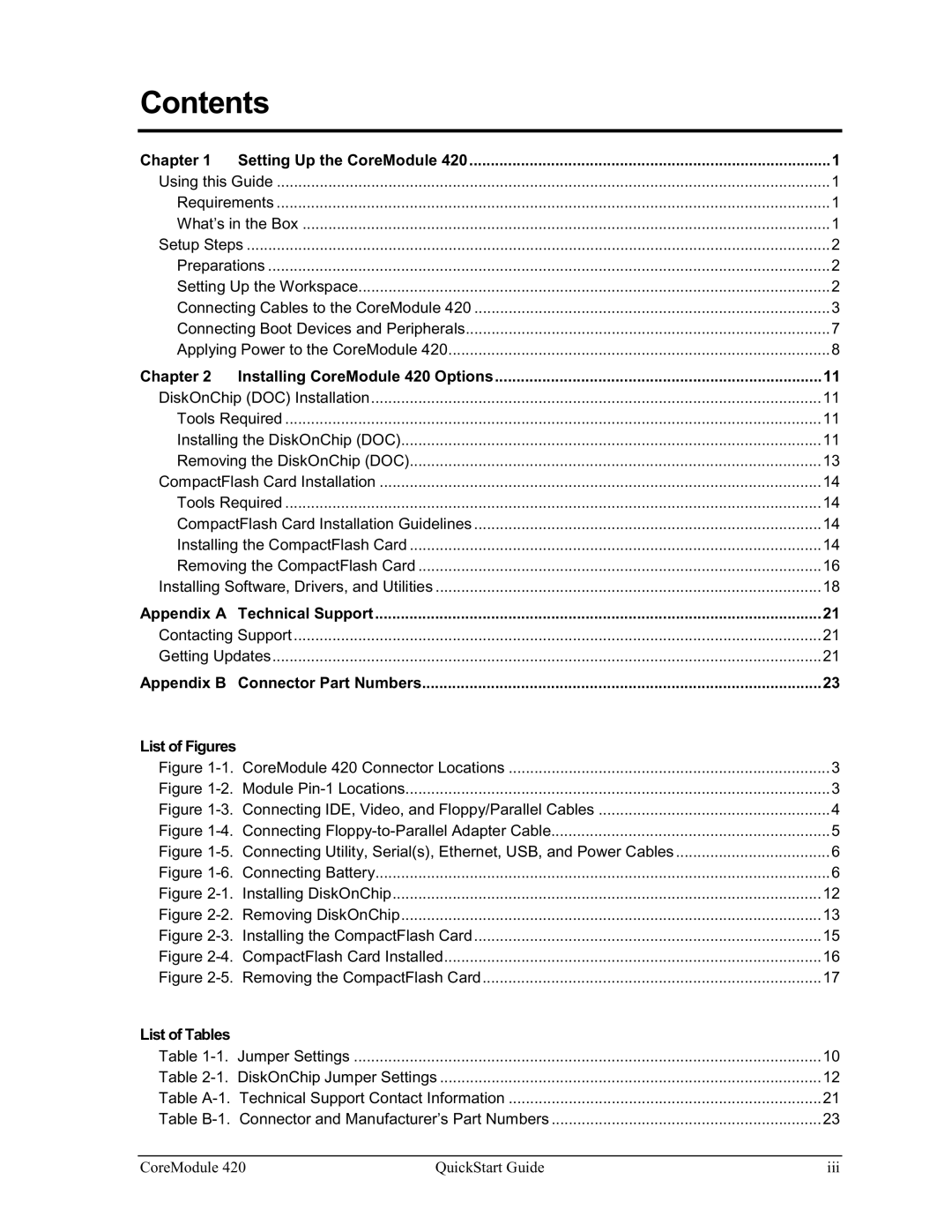 Ampro Corporation 420 quick start Contents 