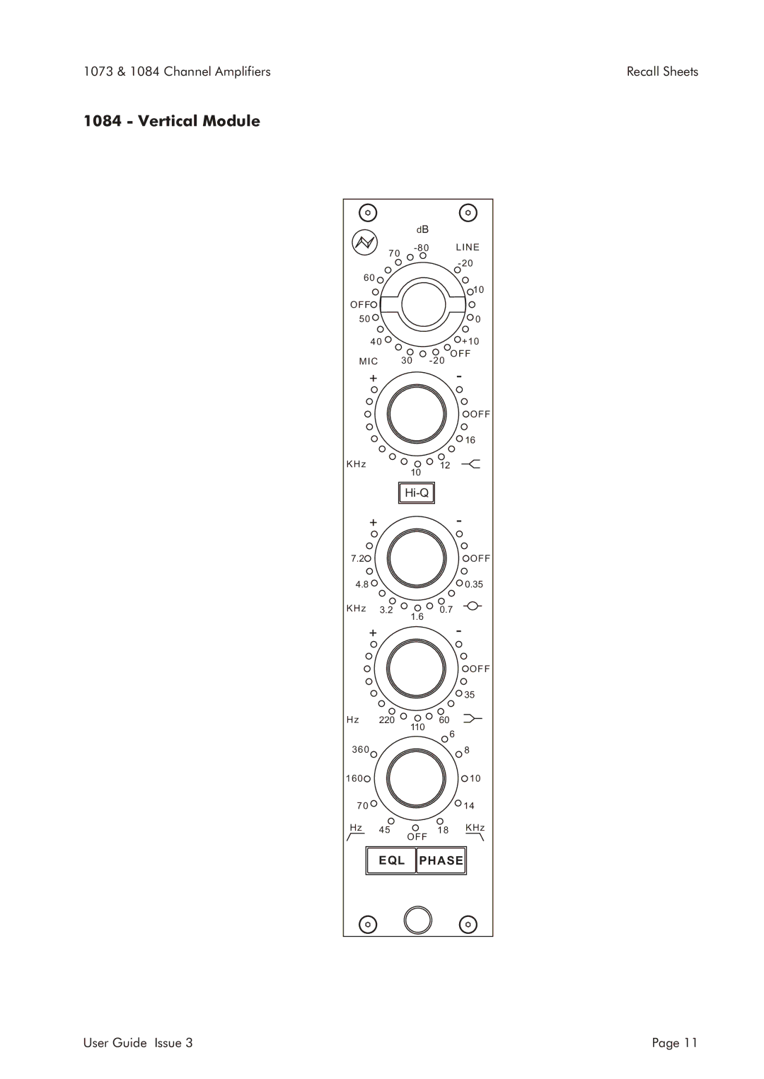 AMS 1073, 1084 specifications Hi-Q 