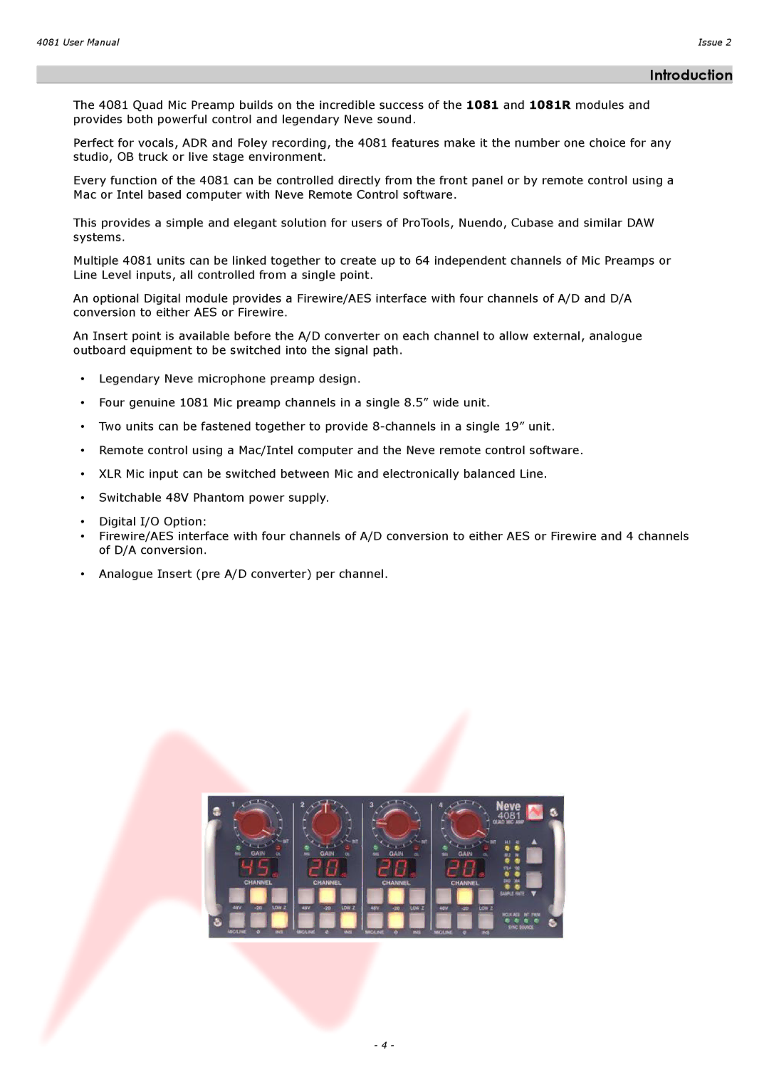 AMS 4081 user manual Introduction 