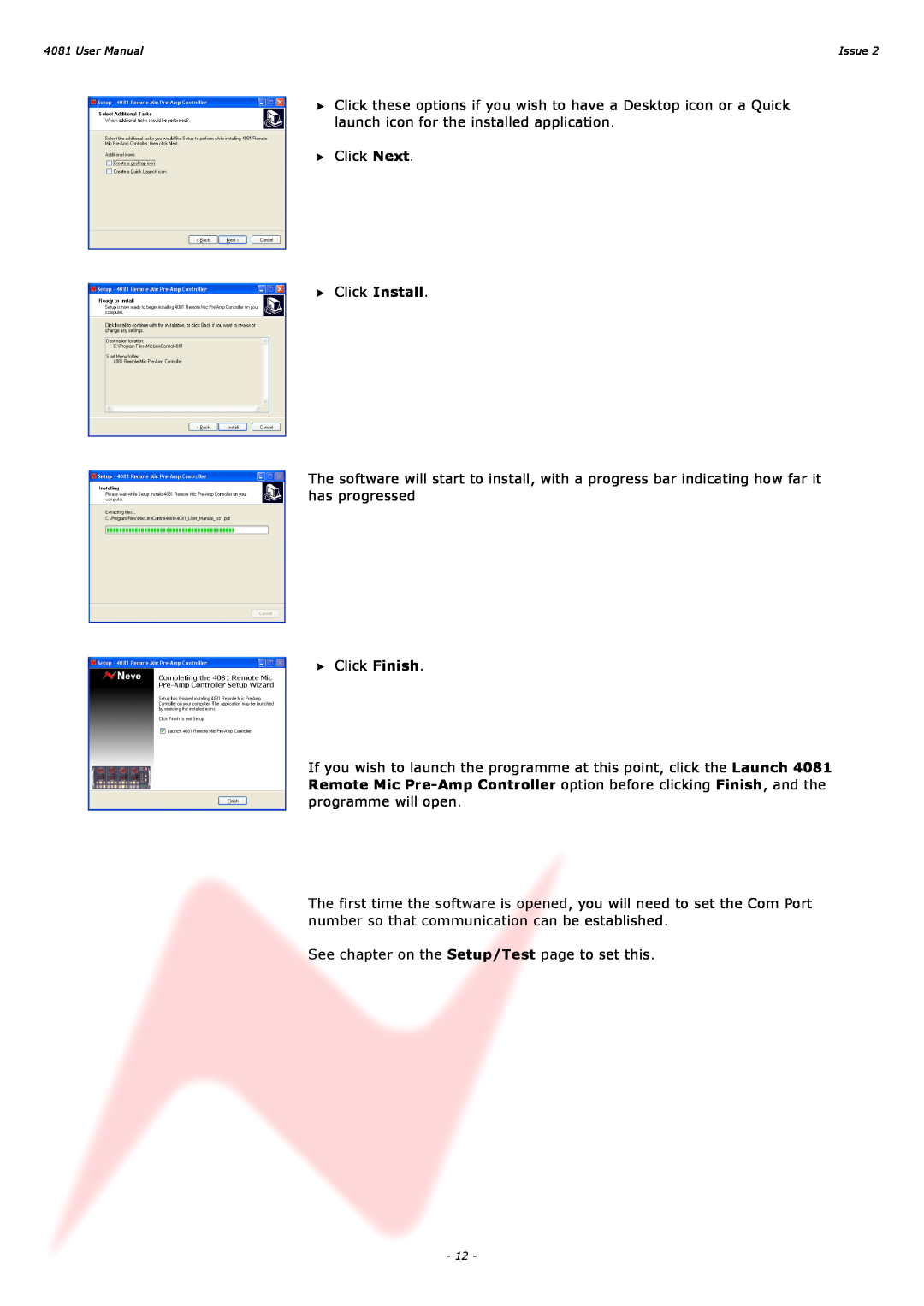 AMS 4081 user manual Click Next Click Install 