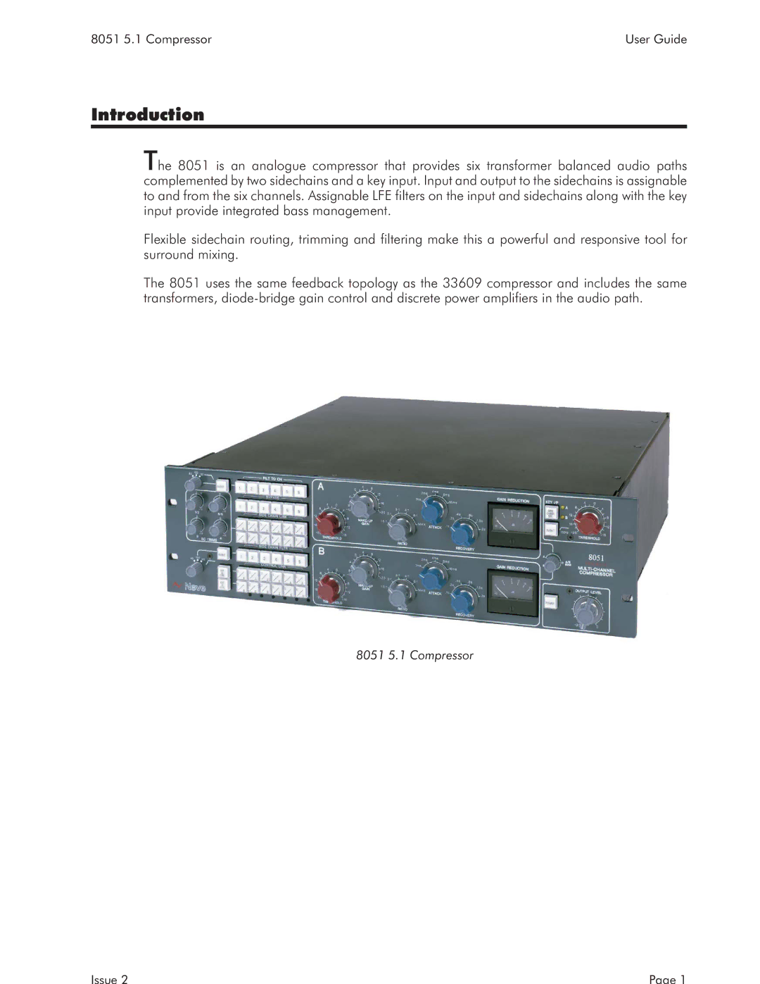 AMS 8051 specifications Introduction 