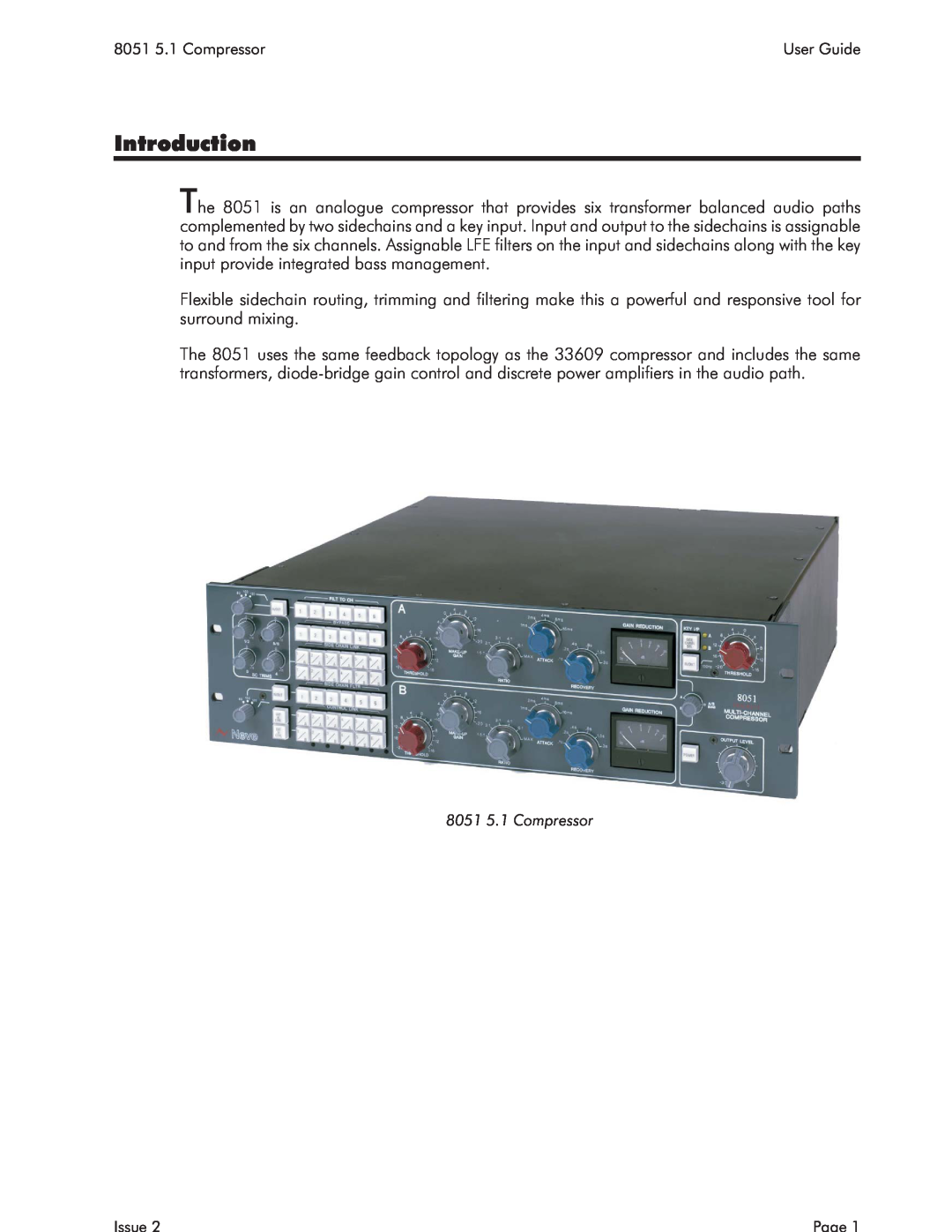AMS 8051 specifications Introduction 