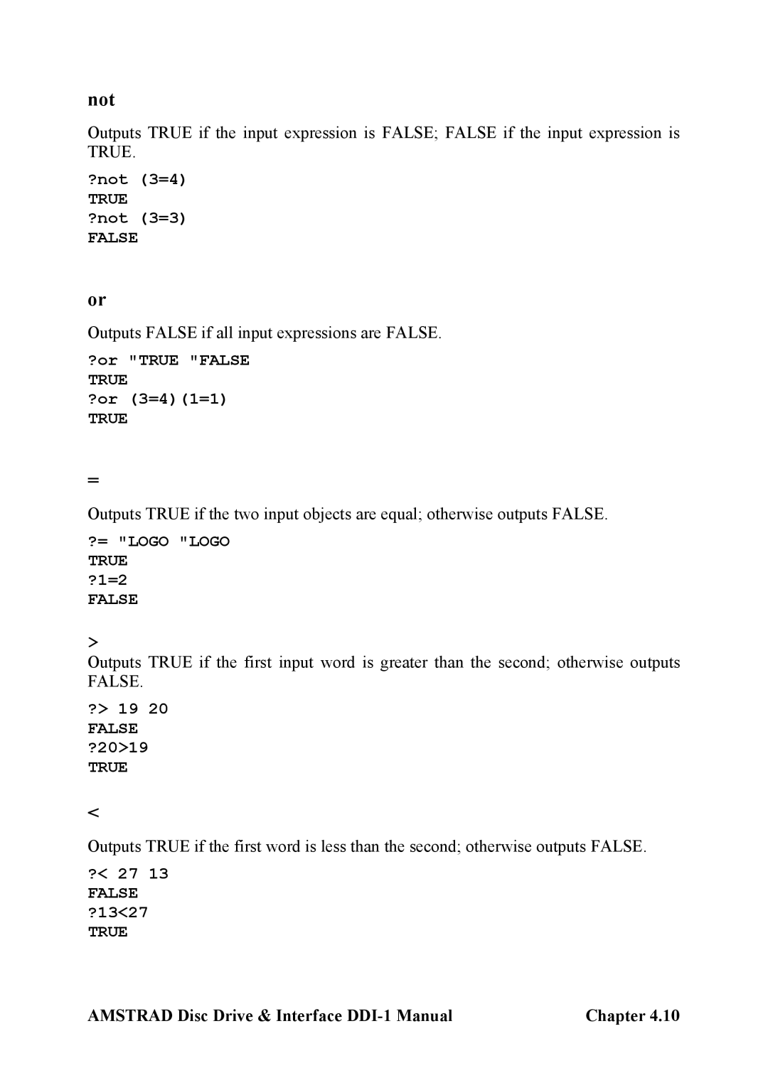 Amstrad DDI-1 manual Not, ?= Logo Logo 