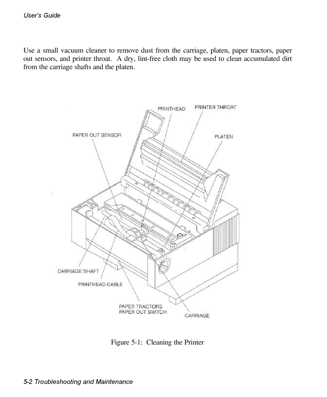 AMT Datasouth 3300 manual Cleaning the Printer 