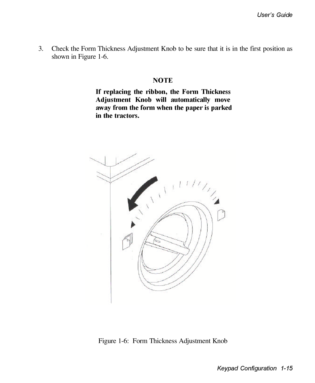 AMT Datasouth 3300 manual Form Thickness Adjustment Knob 