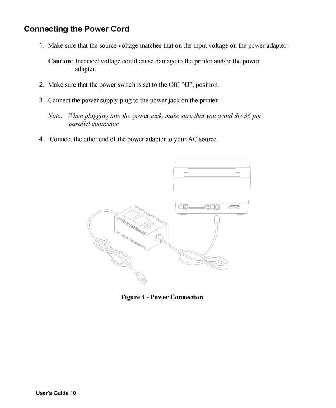 AMT Datasouth 400 manual Connecting the Power Cord, Power Connection 