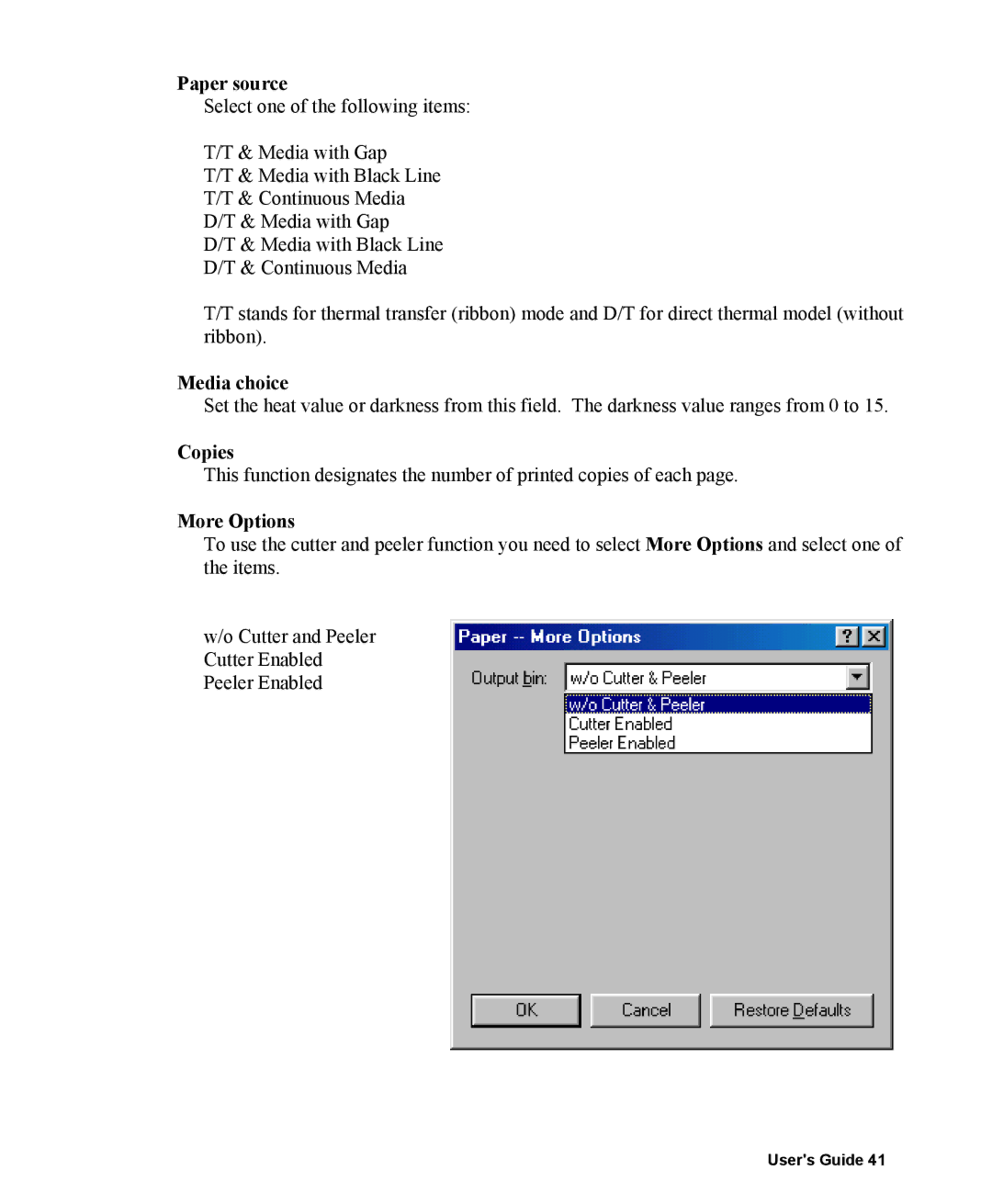 AMT Datasouth 400 manual Media choice 