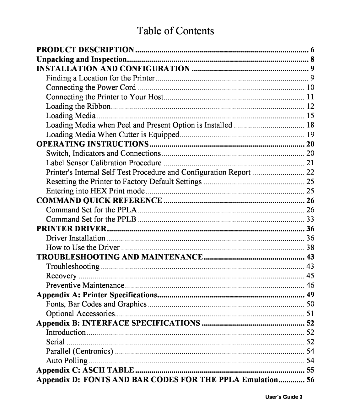 AMT Datasouth 400 manual Table of Contents 